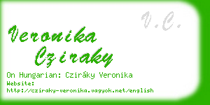 veronika cziraky business card